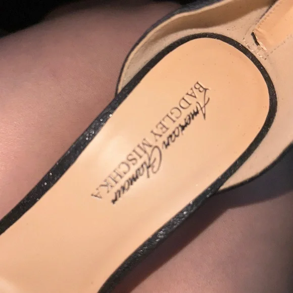 Badgley Mischka Black Heeled Sandals - Picture 9 of 9